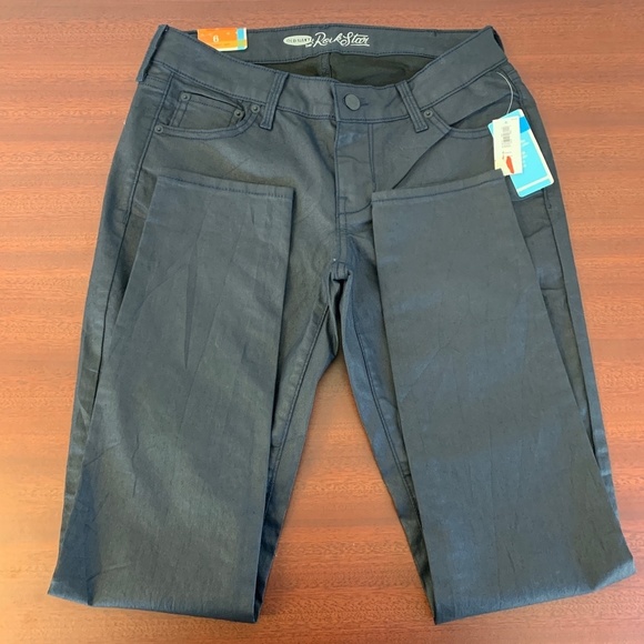Old Navy Rack Star Dark Skinny Navy Blue - Picture 2 of 8